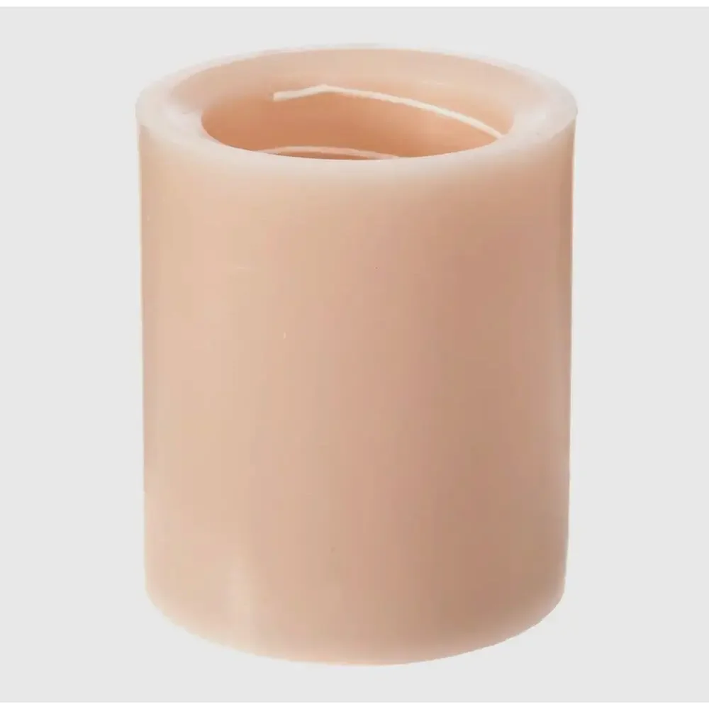 Spiral Light Candle Cashmere 4x4 Round 30hr Burn -Brand New Medium